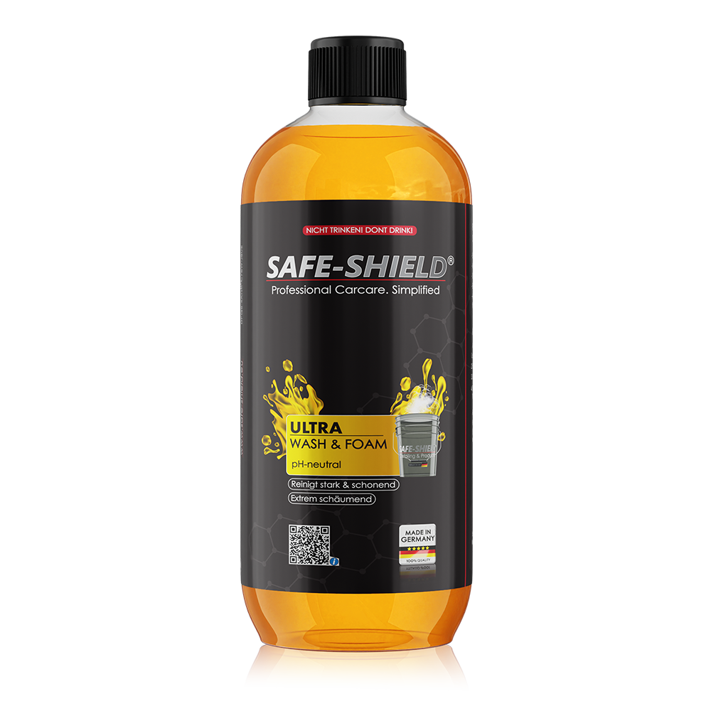 Safe-Shield pH-neutral car shampoo for regular vehicle washing