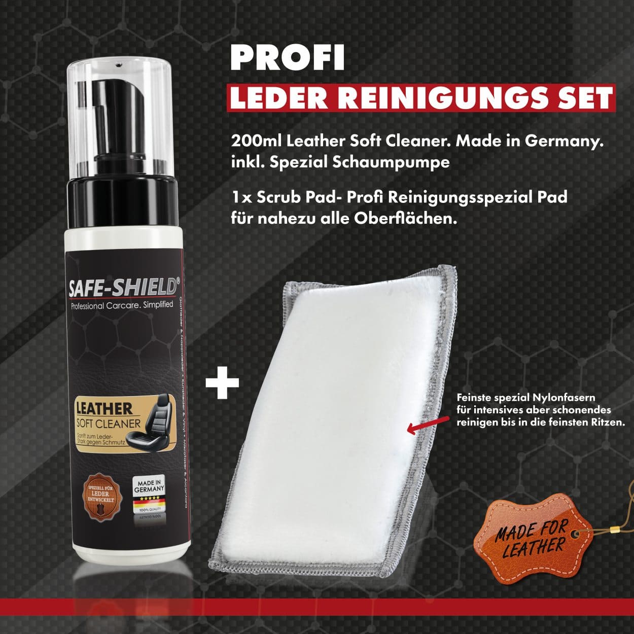 Proffs läderrengöringsset