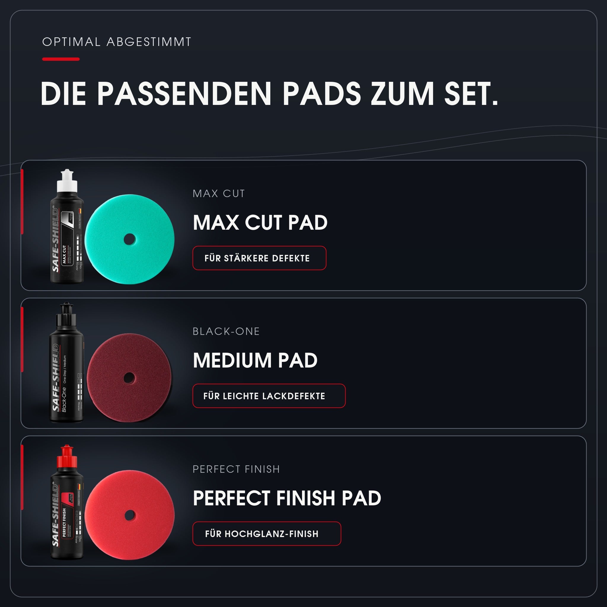 Profi Politur Set | 3 × 250 ml