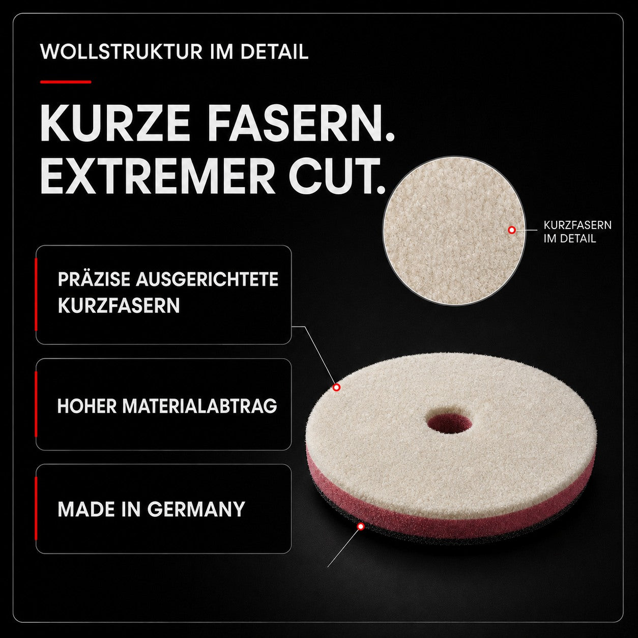 Wool Pad Cutting Polishing Pad